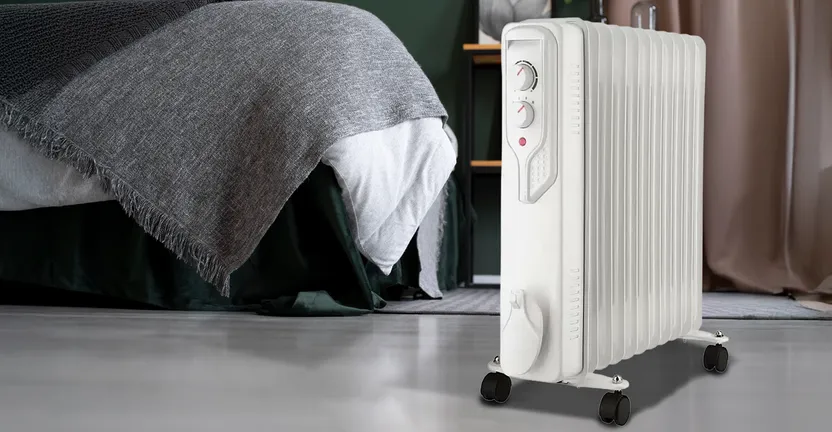 Voltomat Termostatlı 2500 W 11 Dilim Yağlı Radyatör Beyaz  