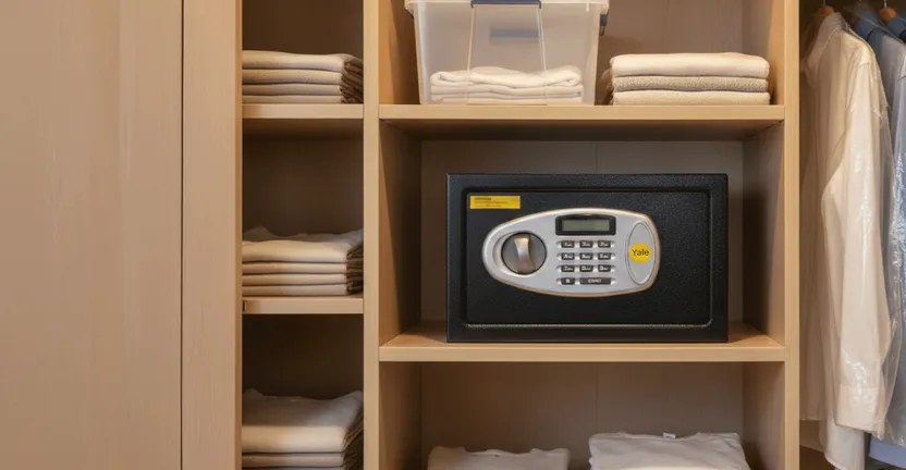 Yale Küçük Boy LCD Ekranlı Siyah Elektronik Para Kasası