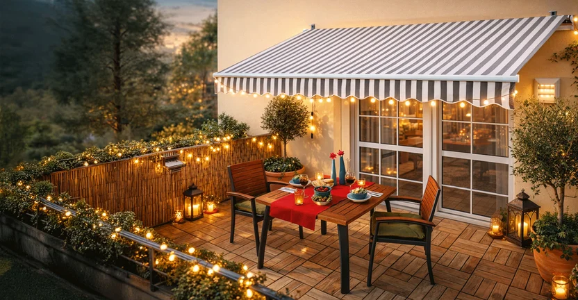 Sunfun Polyester Tente Mavi-Beyaz 300x200 cm 