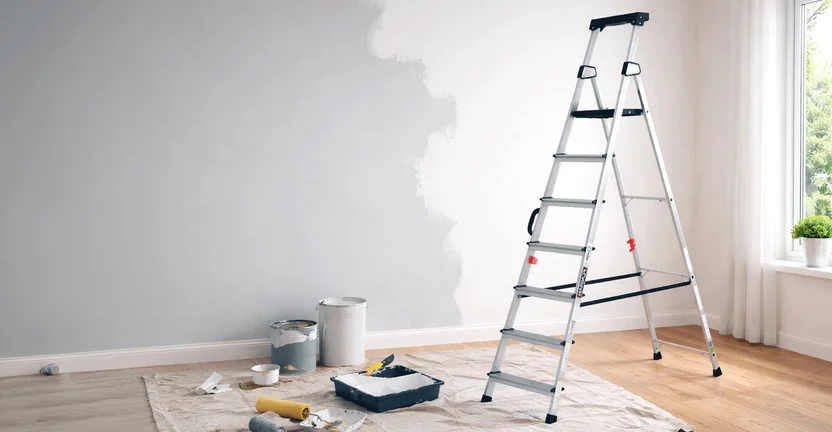 Çağsan Hazar 6+1 Basamaklı Alüminyum Katlanır Merdiven 