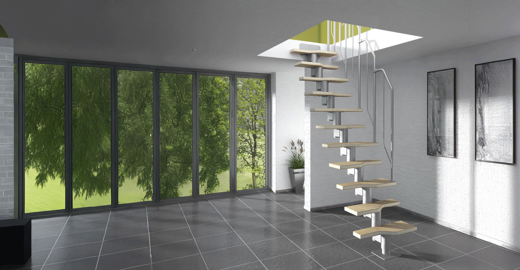 Star Stairs Athena Yan Merdiven  