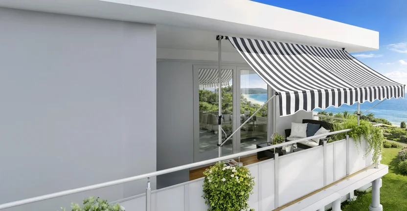 Sunfun Teleskopik Tente Gri-Beyaz 300x130 cm 