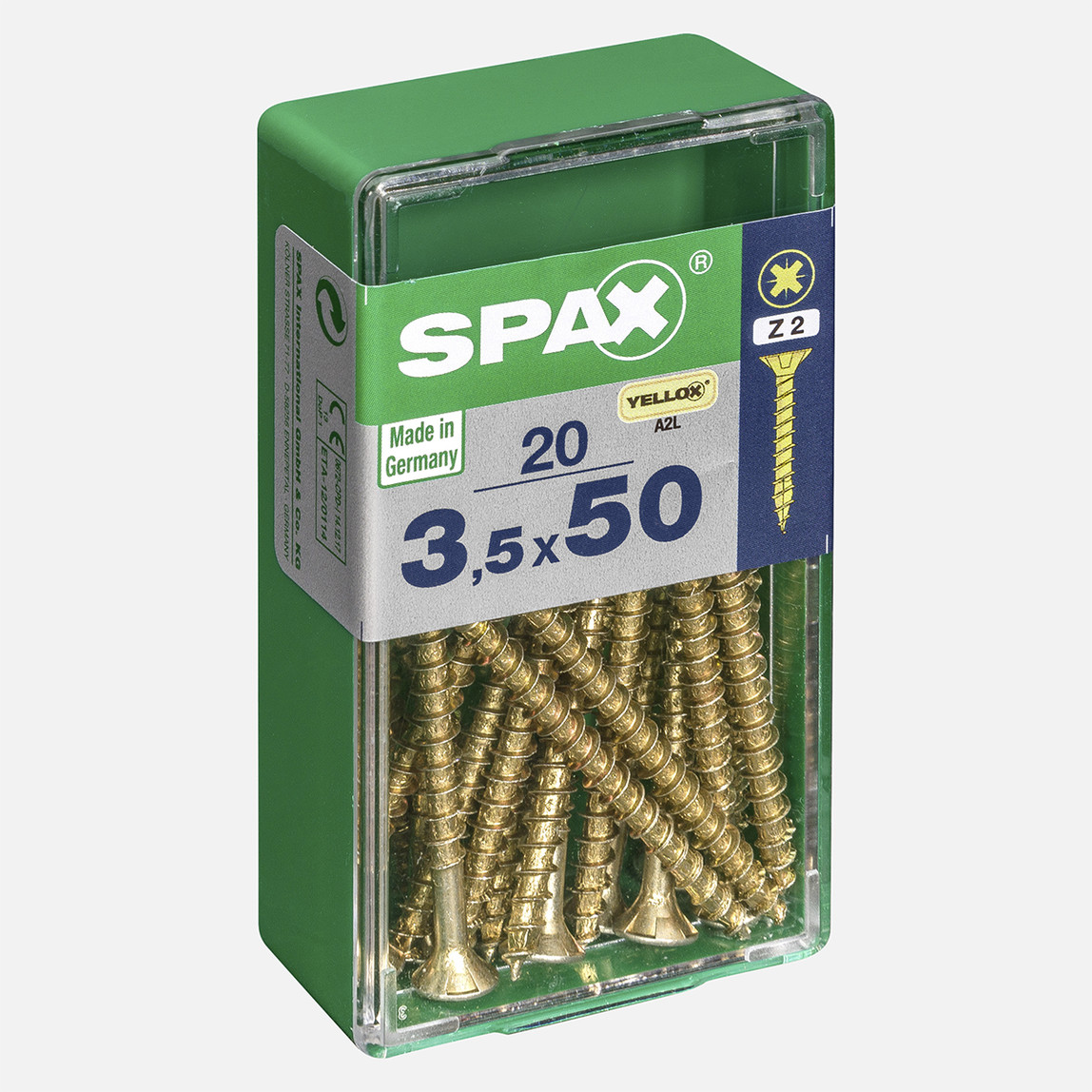    SPAX Havşa Vida Sarı 3.5X50      