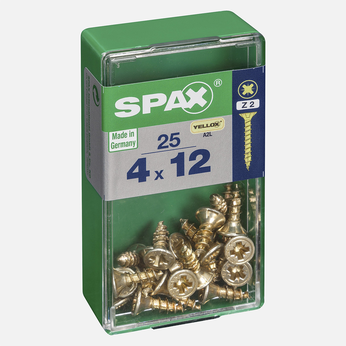    SPAX Havşa Vida Sarı 4X12        