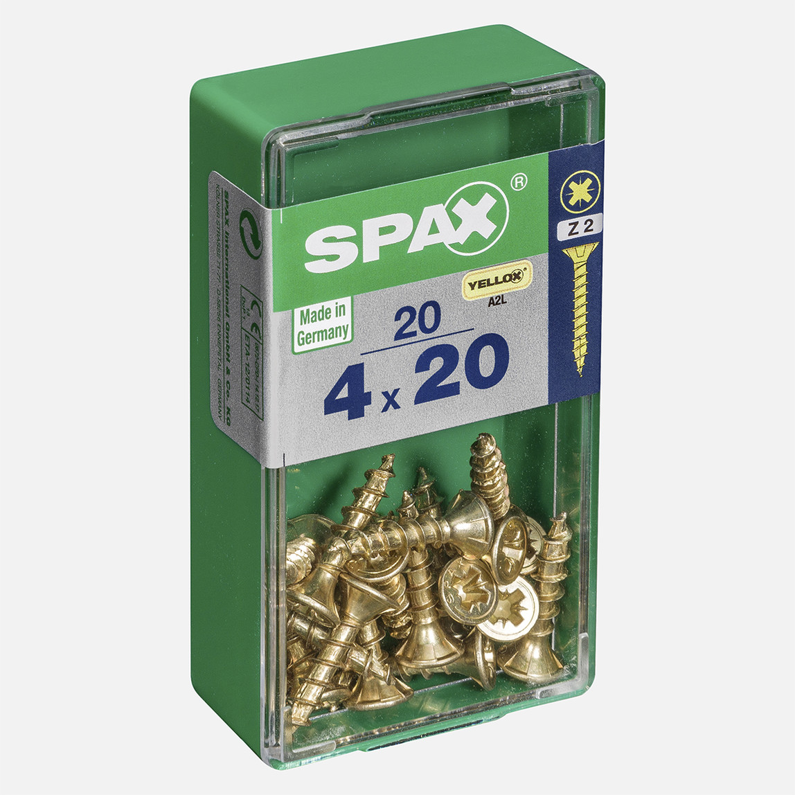    SPAX Havşa Vida Sarı 4X20        