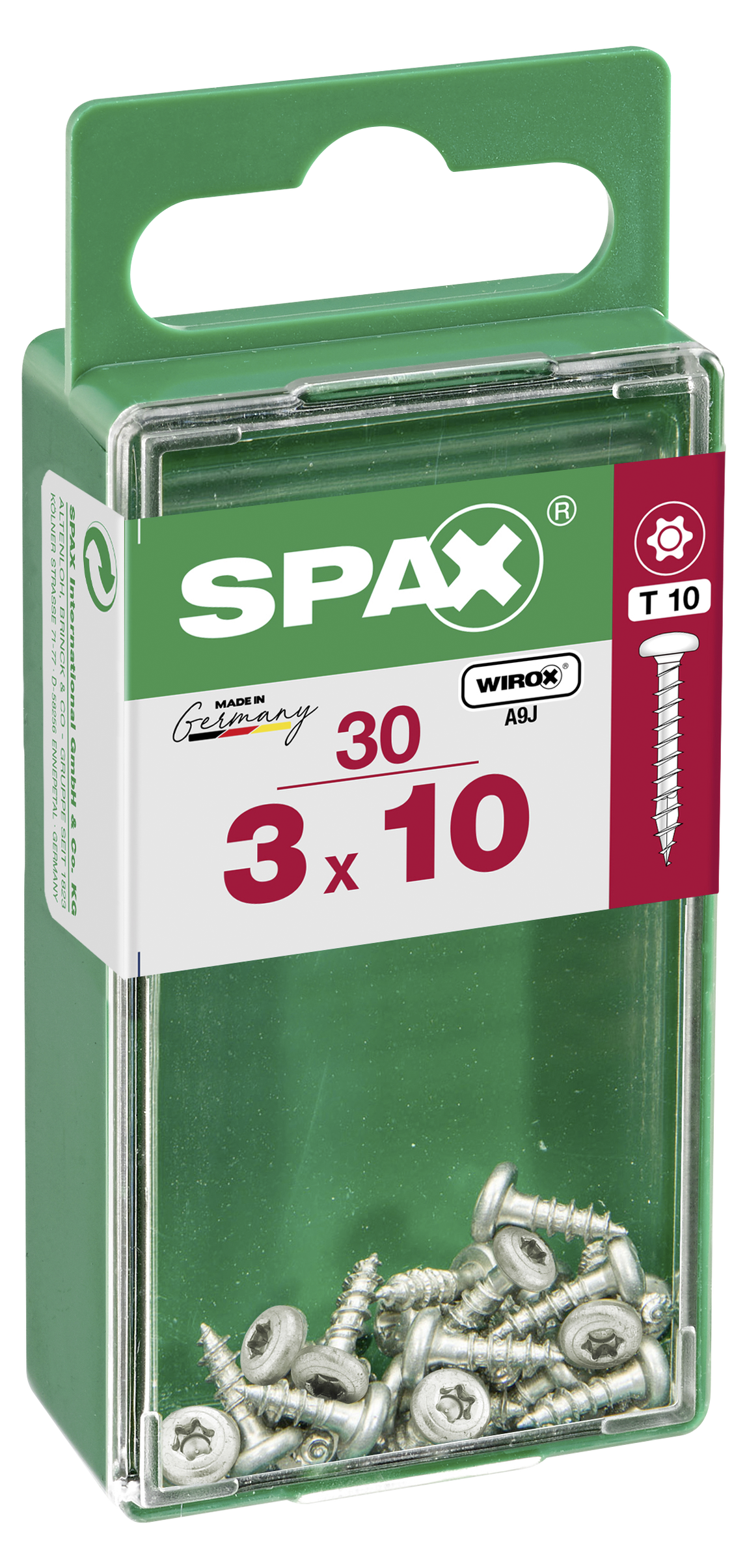    SPAX Yuvarlak Başla Vida 3X10          