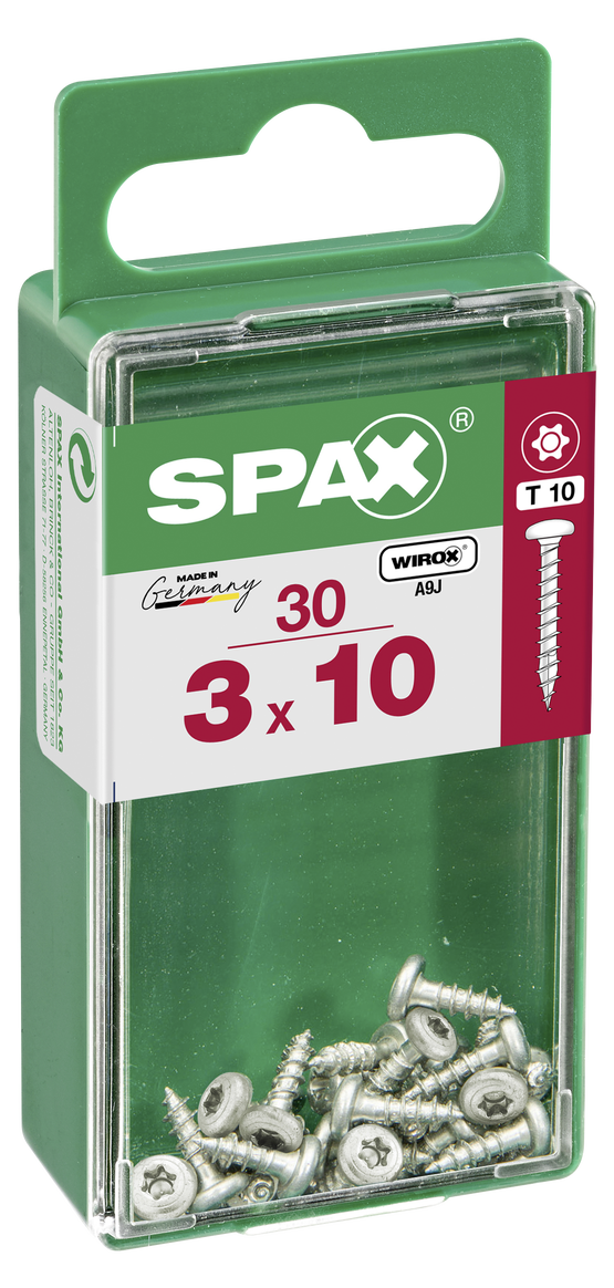 SPAX Yuvarlak Başla Vida 3X10         