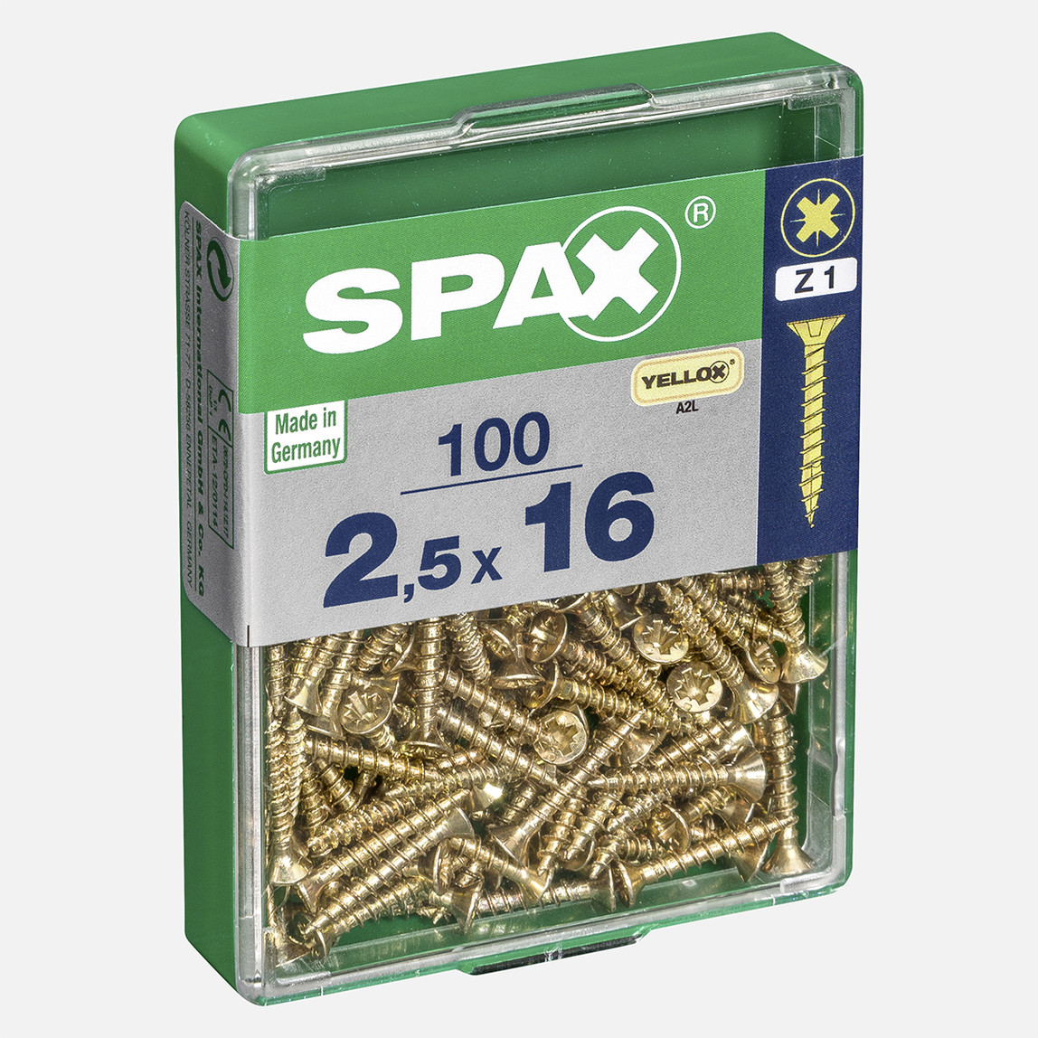    SPAX Havşa Vida Sarı 2.5X16      