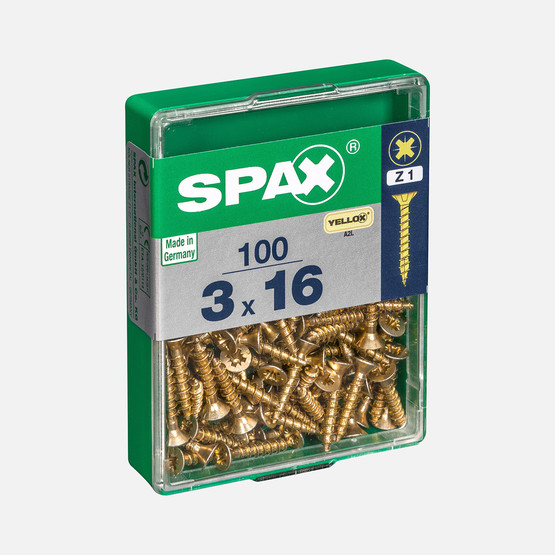 SPAX Havşa Vida Sarı 3X16       