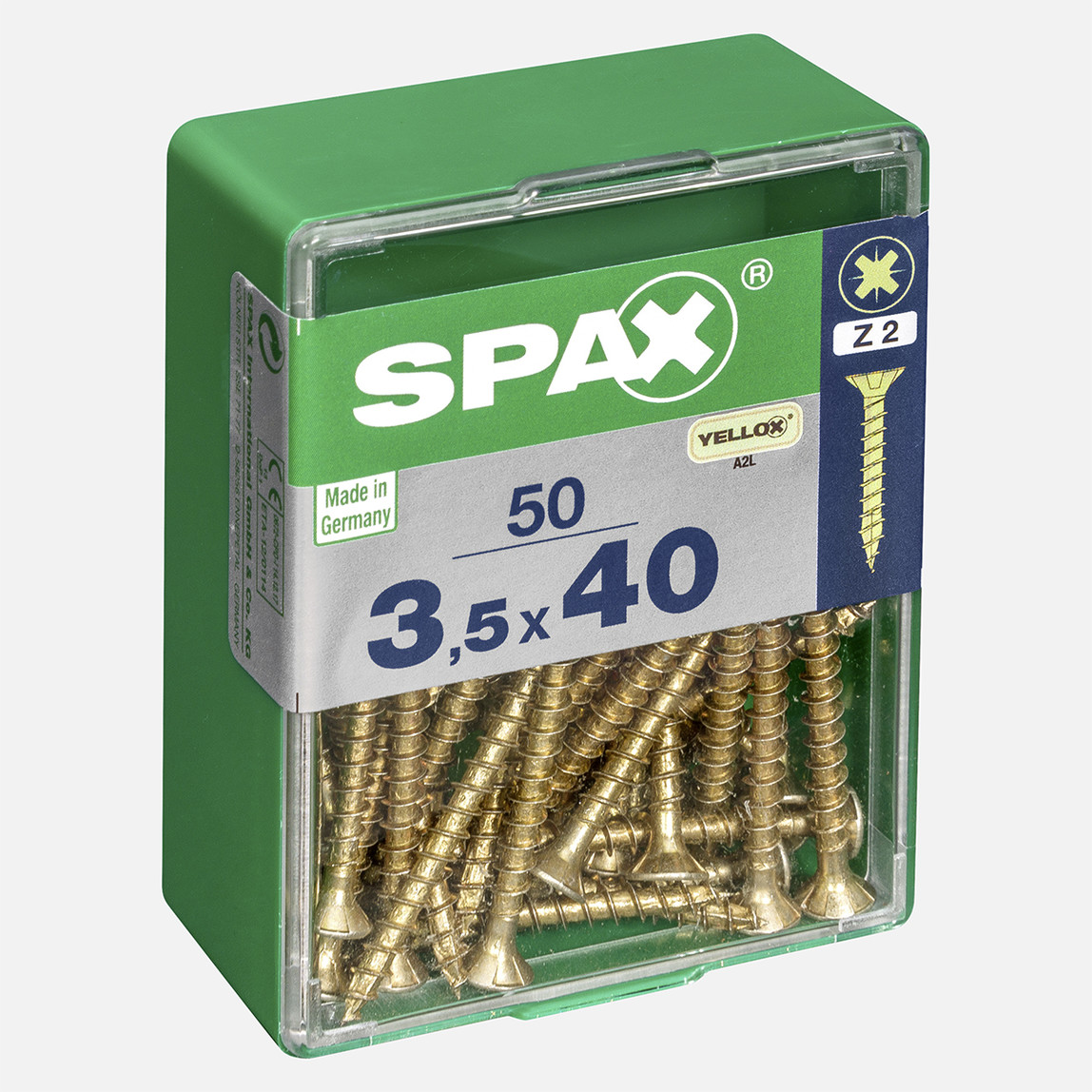   SPAX Havşa Vida Sarı 3.5X40      