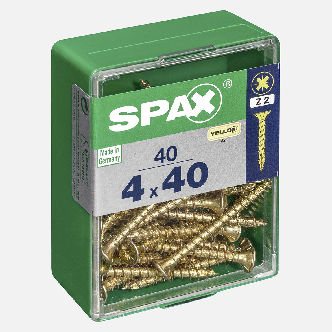    SPAX Havşa Vida Sarı 4X40        