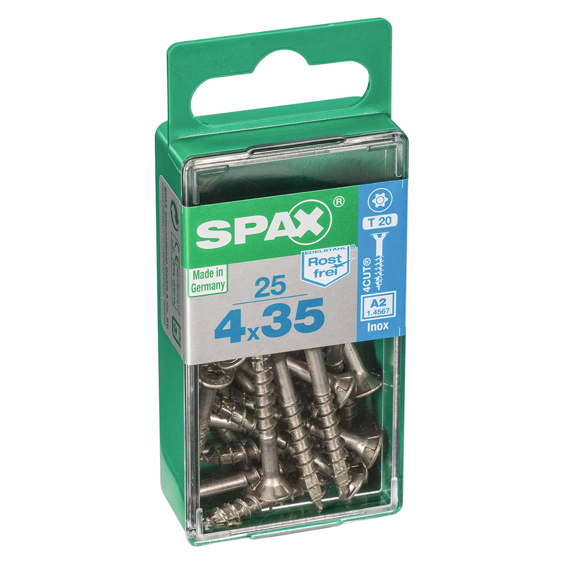    SPAX Havşa Vida Paslanmaz 4X35   