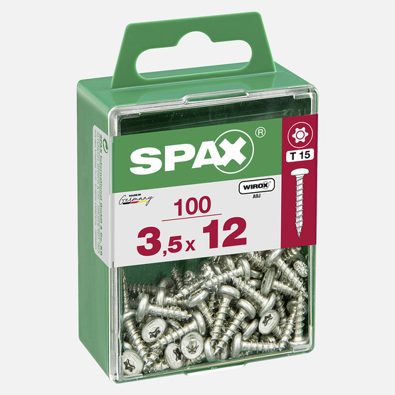 SPAX Yuvarlak Başla Galvaniz 3.5X12   