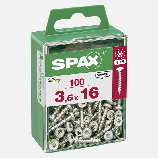 SPAX Yuvarlak Başla Galvaniz 3.5X16   