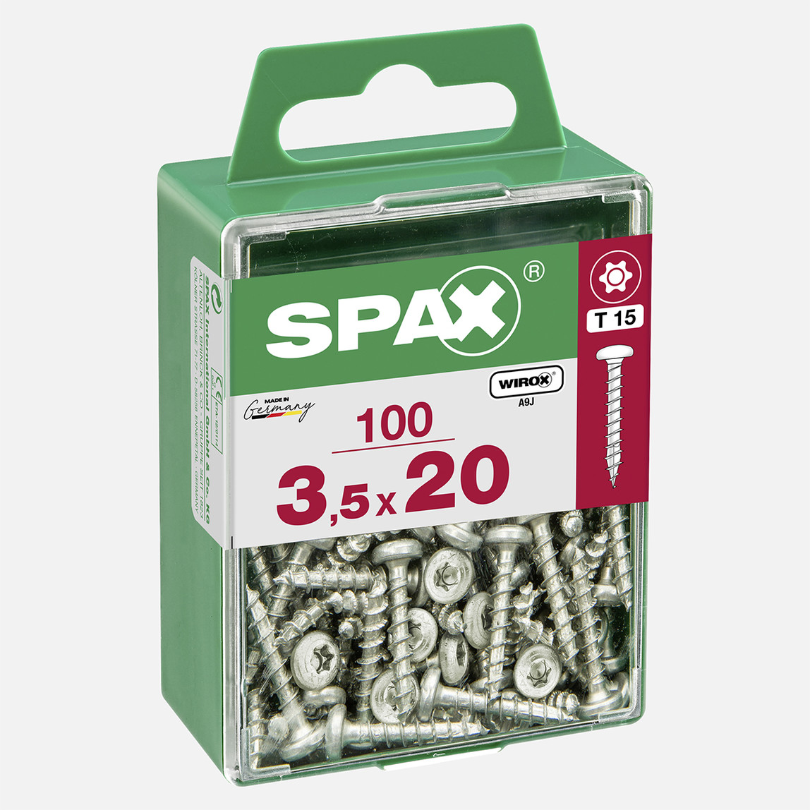    SPAX Yuvarlak Başla Galvaniz 3.5X20    
