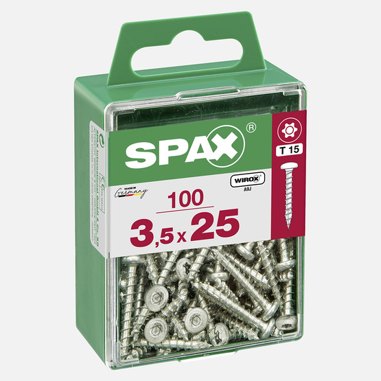 SPAX Yuvarlak Başla Galvaniz 3.5X25   