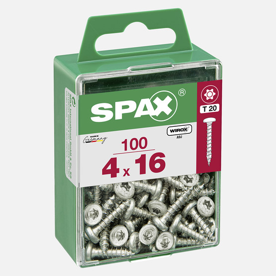 SPAX Yuvarlak Başla Galvaniz 4X16     