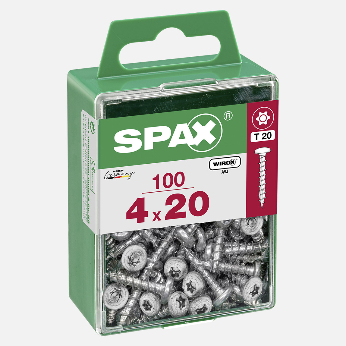    SPAX Yuvarlak Başla Galvaniz 4X20      