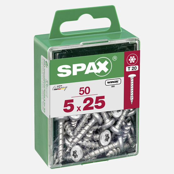 SPAX Yuvarlak Başla Galvaniz 5X25     