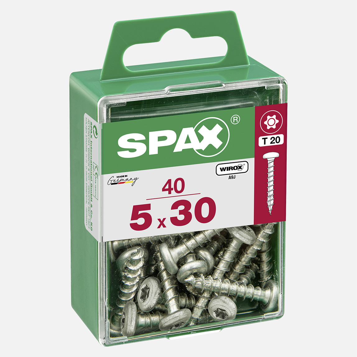    SPAX Yuvarlak Başla Galvaniz 5X30      