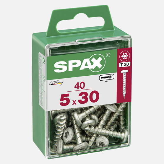 SPAX Yuvarlak Başla Galvaniz 5X30     