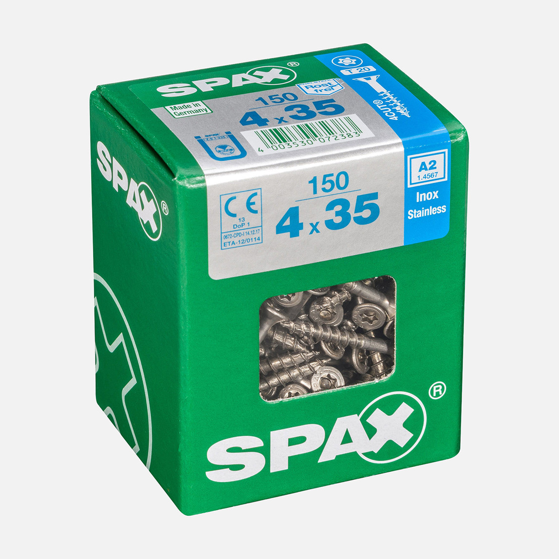    SPAX Havşa Vida A2 Paslanmaz 4X35   