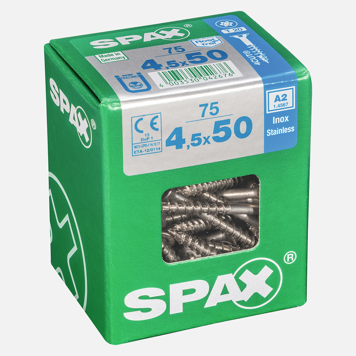    SPAX Havşa Vida A2 Paslanma 4.5X50  