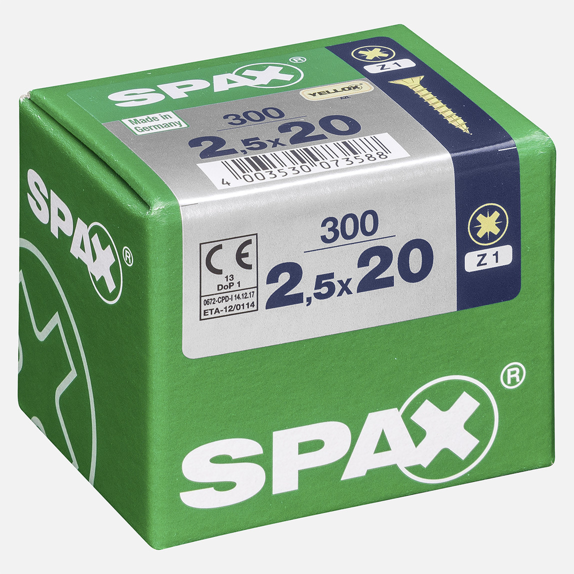    SPAX Havşa Vida Sarı 2.5X20      