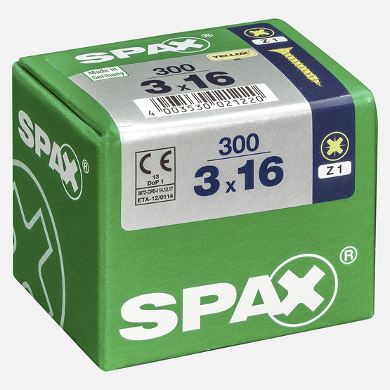 SPAX Havşa Vida Sarı 3X16       