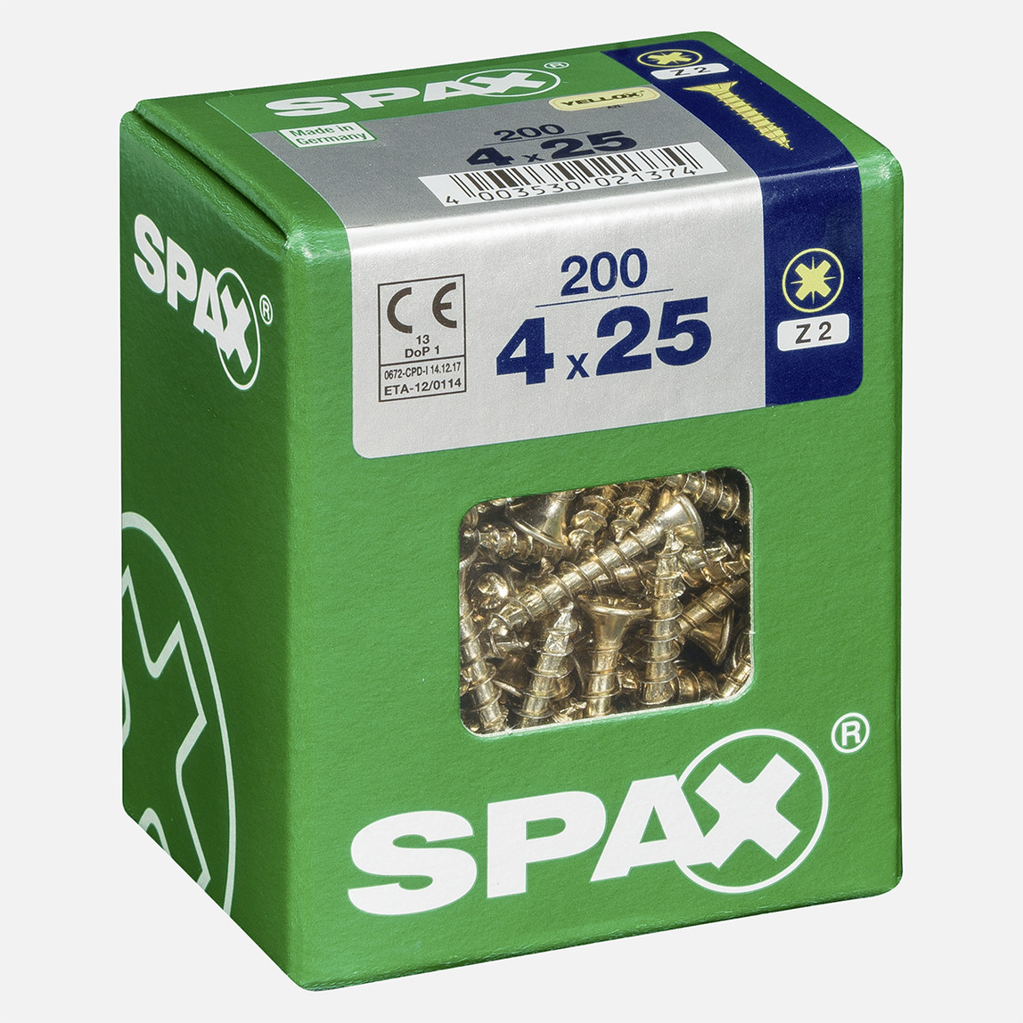    SPAX Havşa Vida Sarı 4X25        