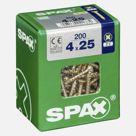 SPAX Havşa Vida Sarı 4X25       