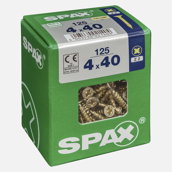 SPAX Havşa Vida Sarı 4X40       