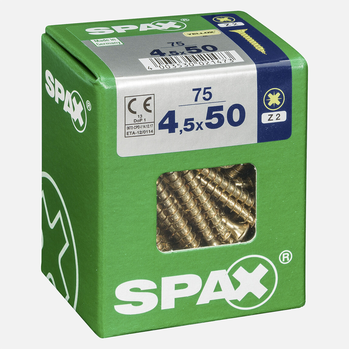    SPAX Havşa Vida Sarı 4.5X50      