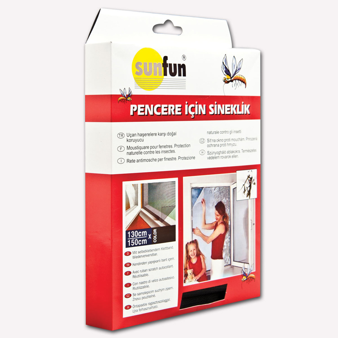    Sunfun Pencere Sinekliği Siyah 
