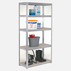 Regalux Metal - Sunta 5 Katlı Raf 90x40x180 cm Gri 