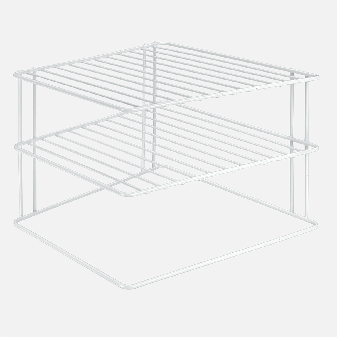    Metaltex Pvc Krom Köşe Tabaklık Mutfak Rafı 