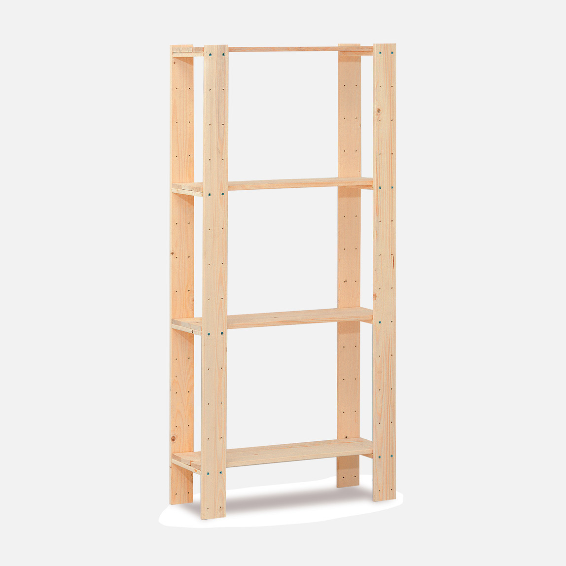    Regalux Heavy 4 Zeminli Ahşap Raf 