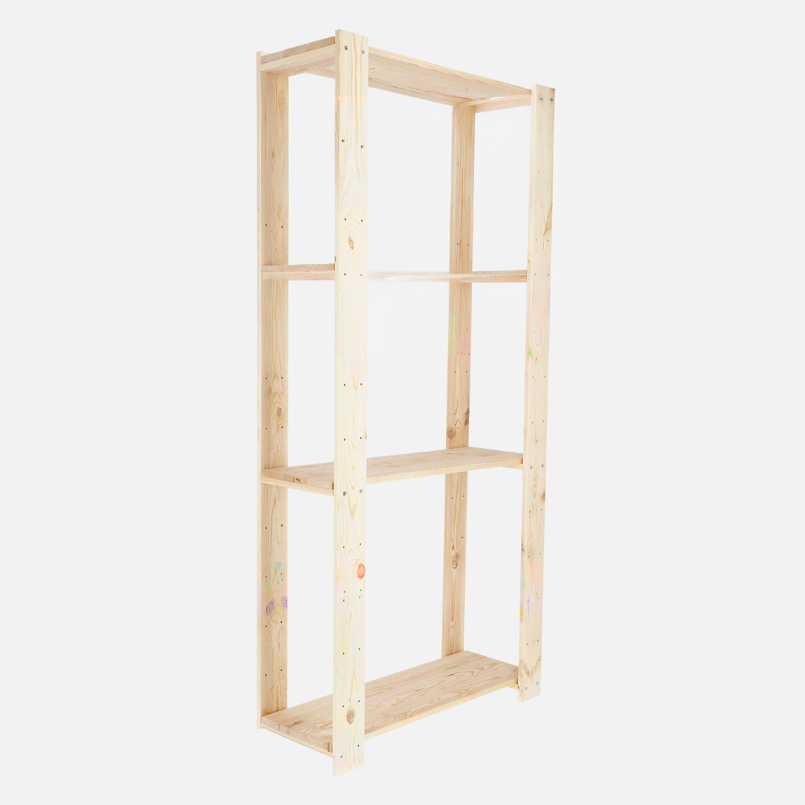    Regalux Heavy 4 Zeminli Ahşap Raf 