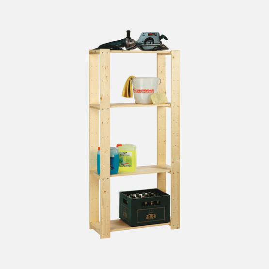 Regalux Heavy 4 Zeminli Ahşap Raf