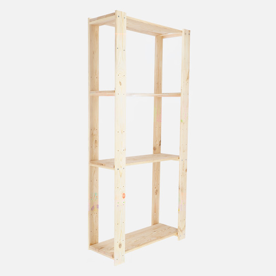 Regalux Heavy 4 Zeminli Ahşap Raf