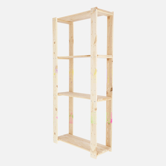 Regalux Heavy 4 Zeminli Ahşap Raf
