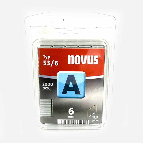 Novus İnce Zımba Teli 53/6  galvaniz 2000 Adet 