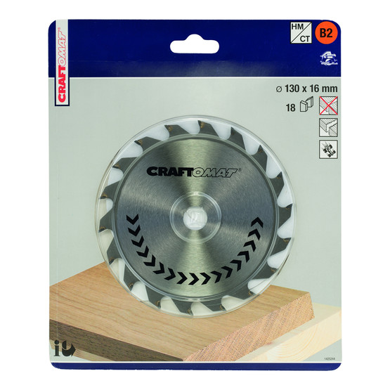 Craftomat Daire Testere Bıçağı PR WO H 130x16-18 mm 