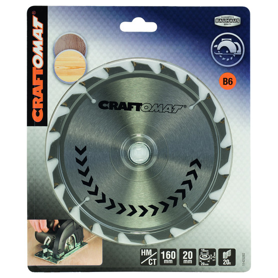 Craftomat Daire Testere Bıçağı PR WO H 160x20-20 mm 