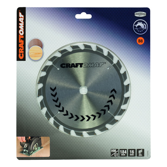 Craftomat Daire Testere Bıçağı PR WO H 184x16-22 mm 