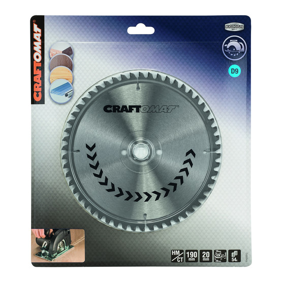 Craftomat Daire Testere Bıçağı SP MU H 190x20-54 