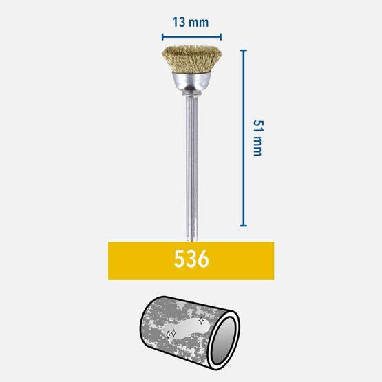 Pirinç Fırça 2'li 13mm 