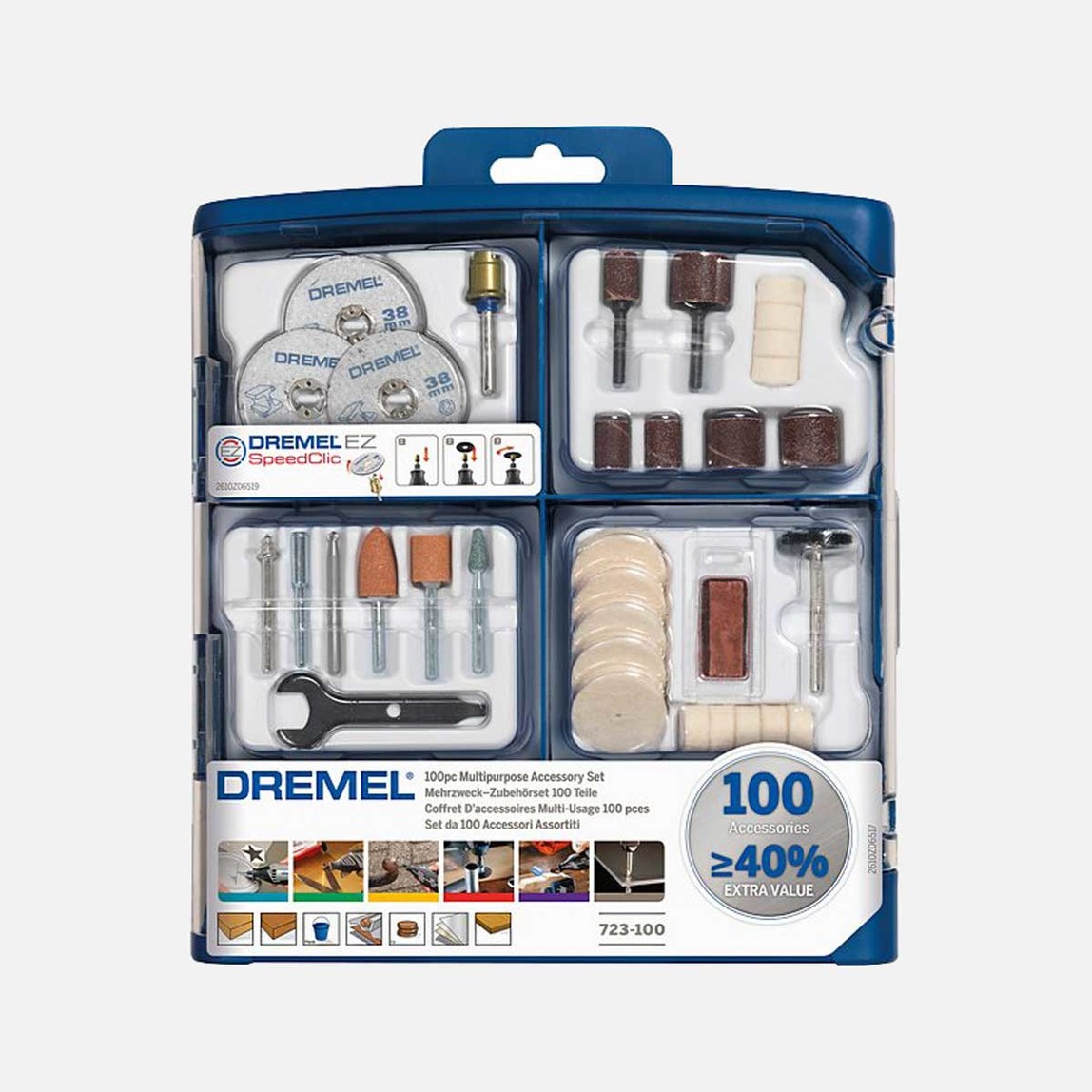    Dremel Aksesuar Seti 100 Parça 2615S723JA 