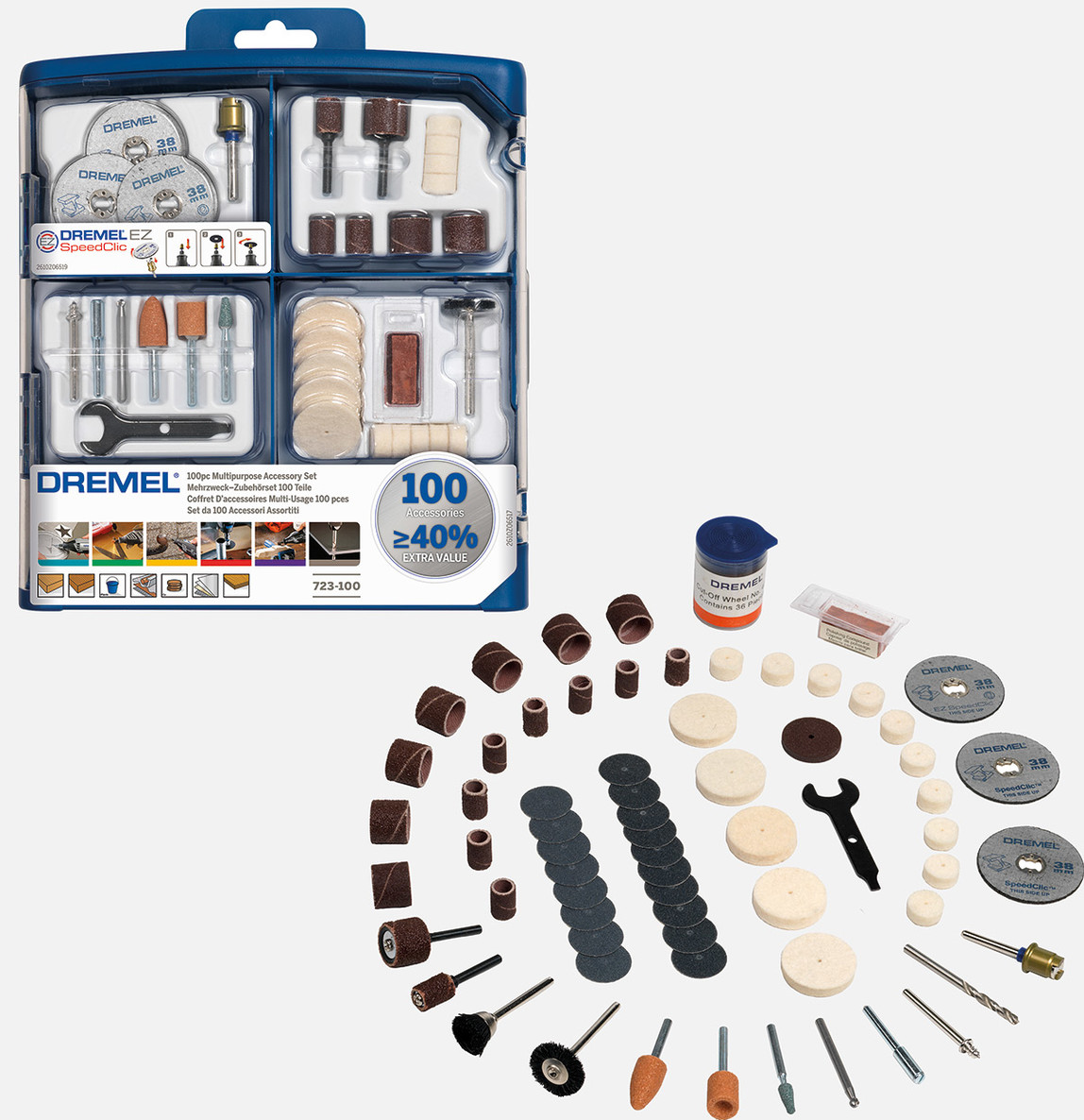    Dremel Aksesuar Seti 100 Parça 2615S723JA 