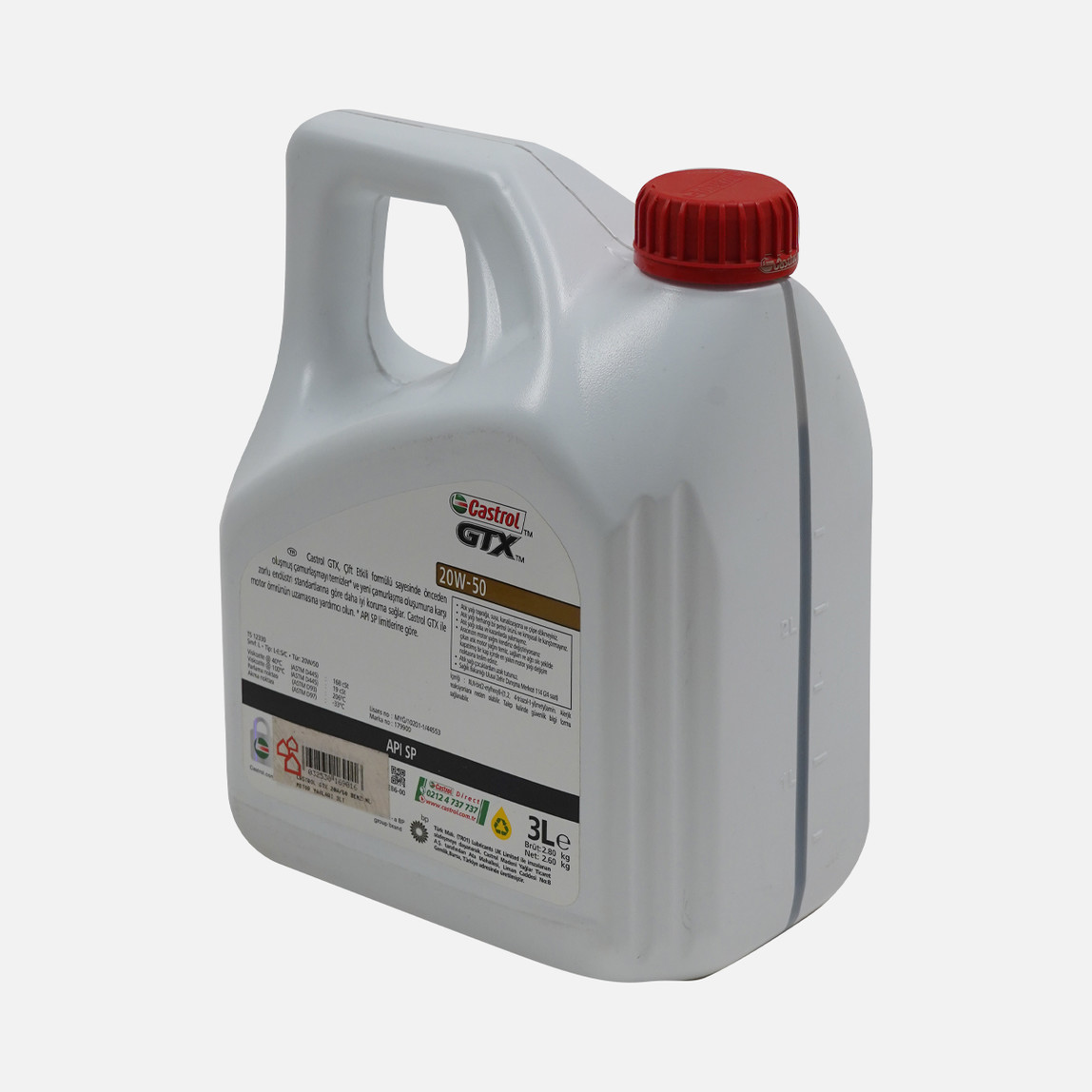    Castrol Gtx 20W50 Benzinli Motor Yağları  3 Lt 